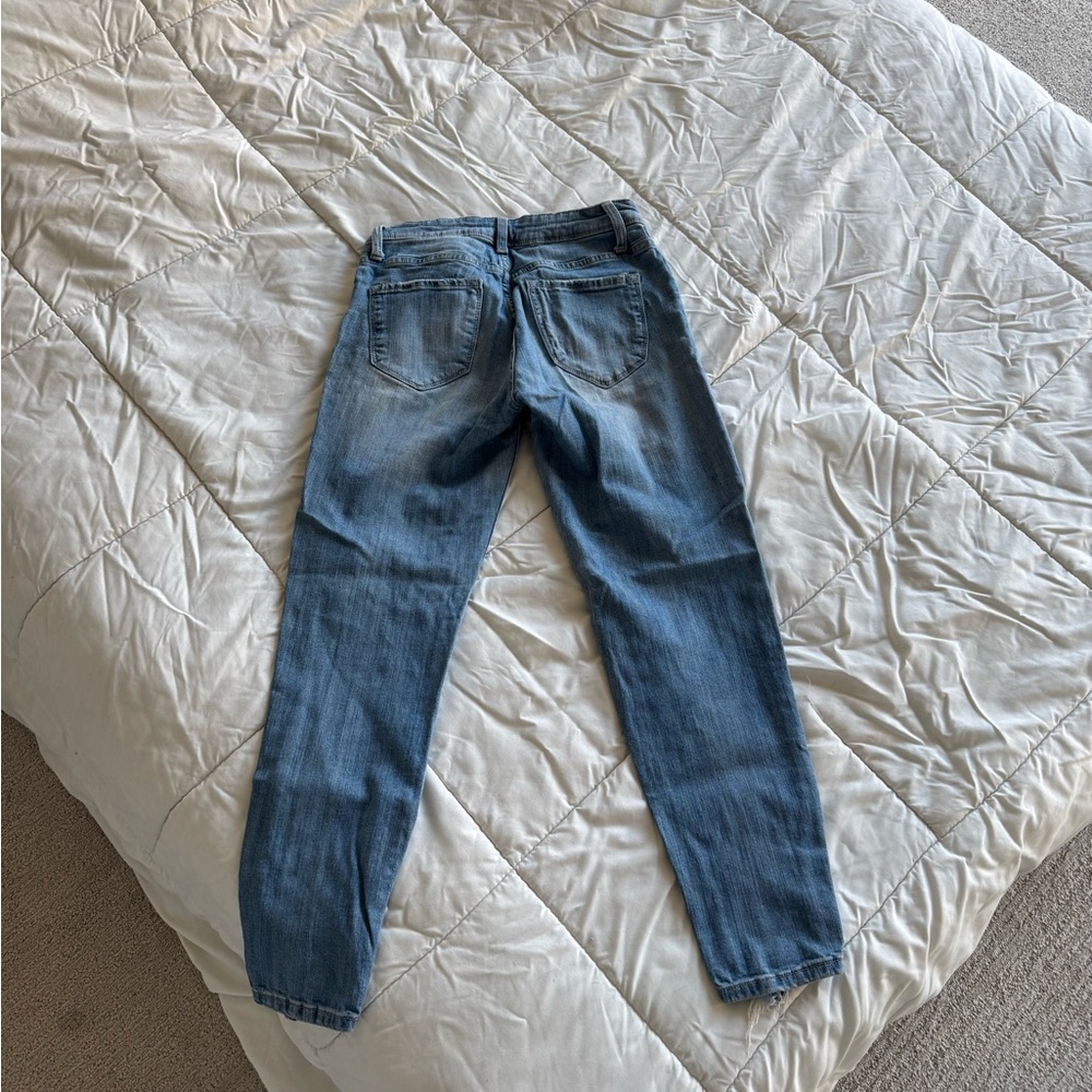 Distressed Blue Jeans - Picture 2 of 3
